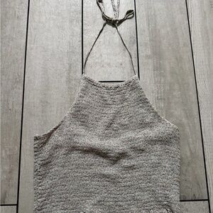 American Eagle Outfitters Gray Knit Halter Camisole